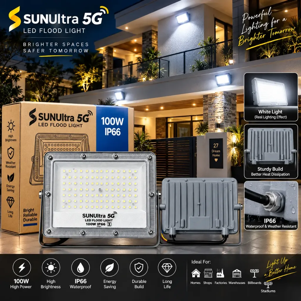 SUNUltra 5G 100W LED Flood Light | Pack of 2