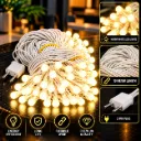 Warm white LED String Light – 10 Meter | Pack of 10