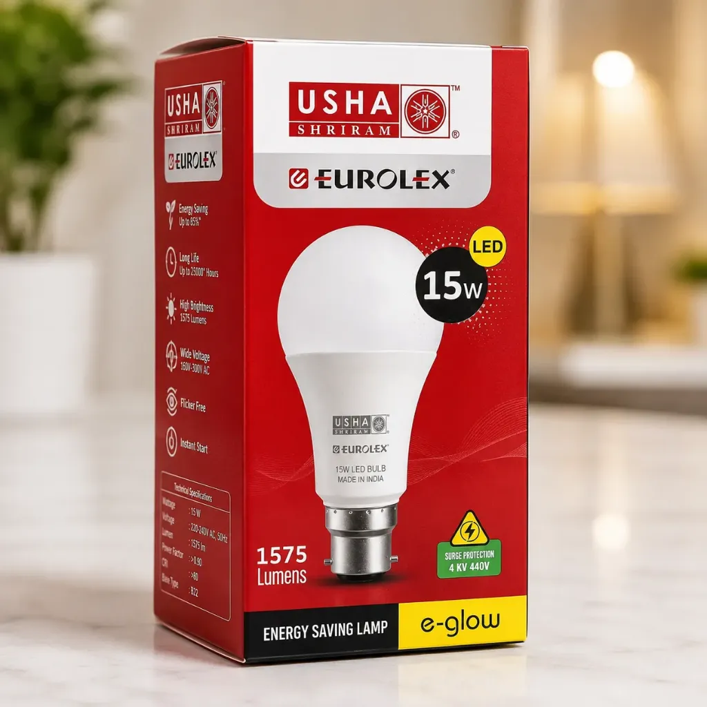 Usha Eurolex 15W LED Bulb | High Brightness